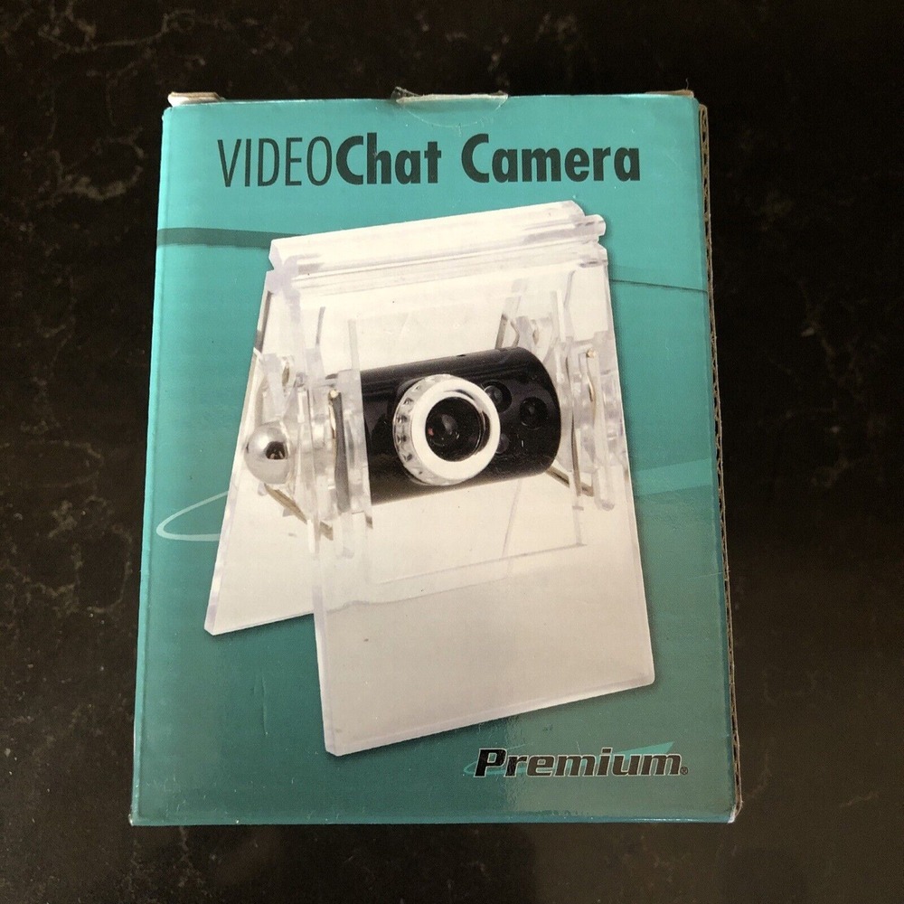 New Webcam Video Chat Camera Premium USB 2.0 In box, stands or‎ clips to monitor